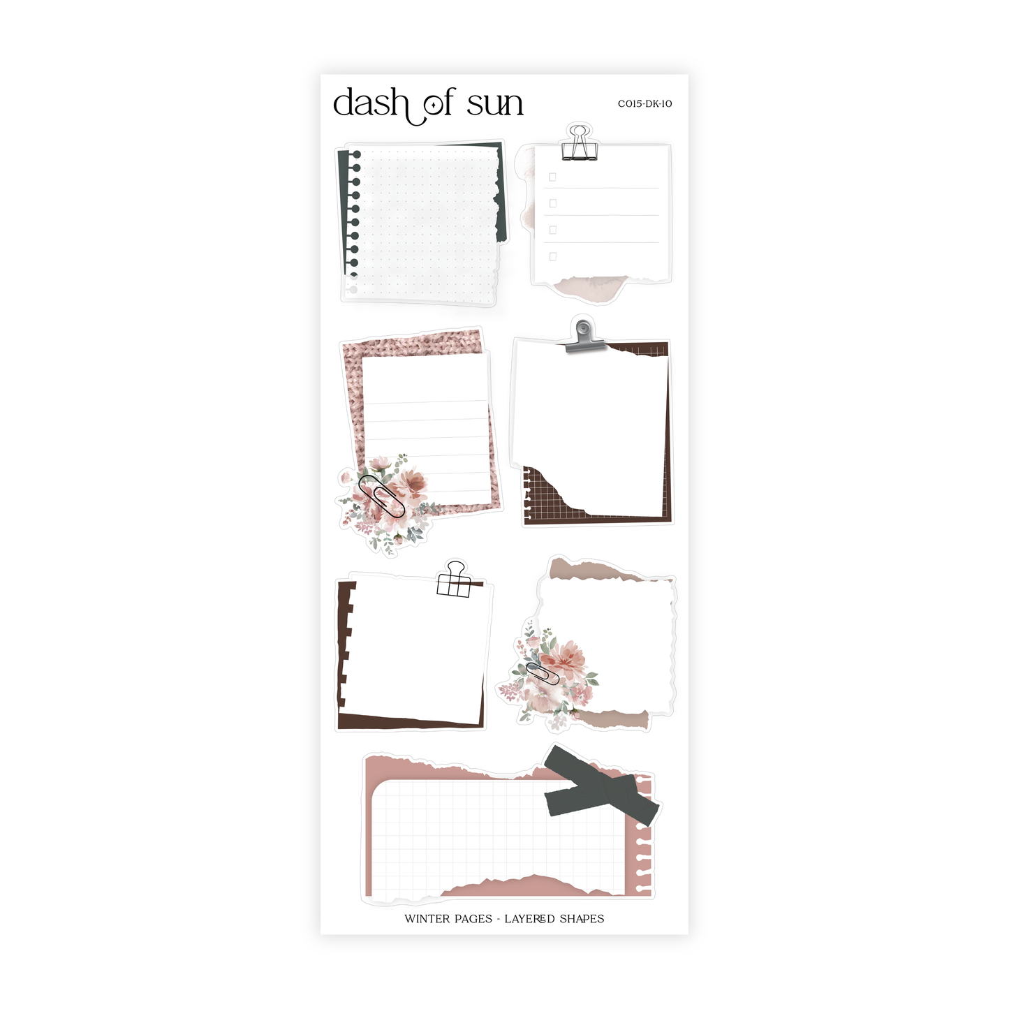 Winter Pages | Decorative Sticker Kit