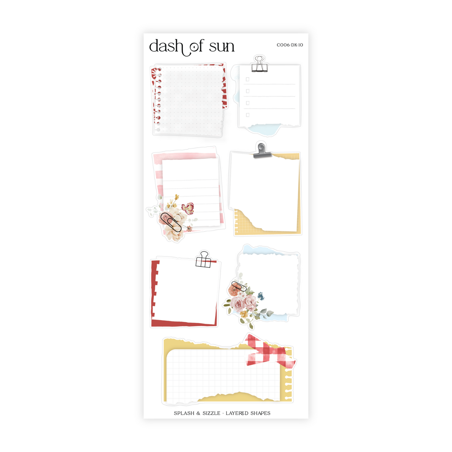 Splash & Sizzle | Decorative Sticker Kit