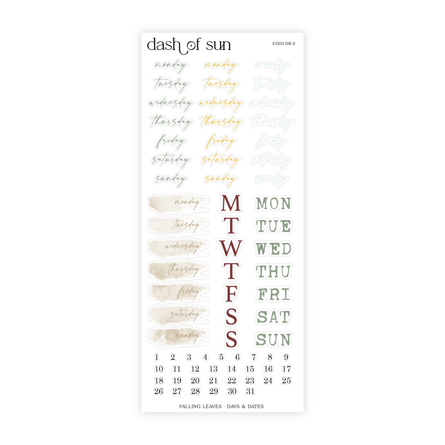 Falling Leaves | Decorative Sticker Kit