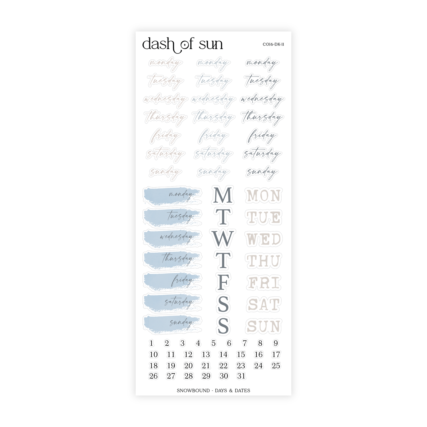Snowbound | Decorative Sticker Kit