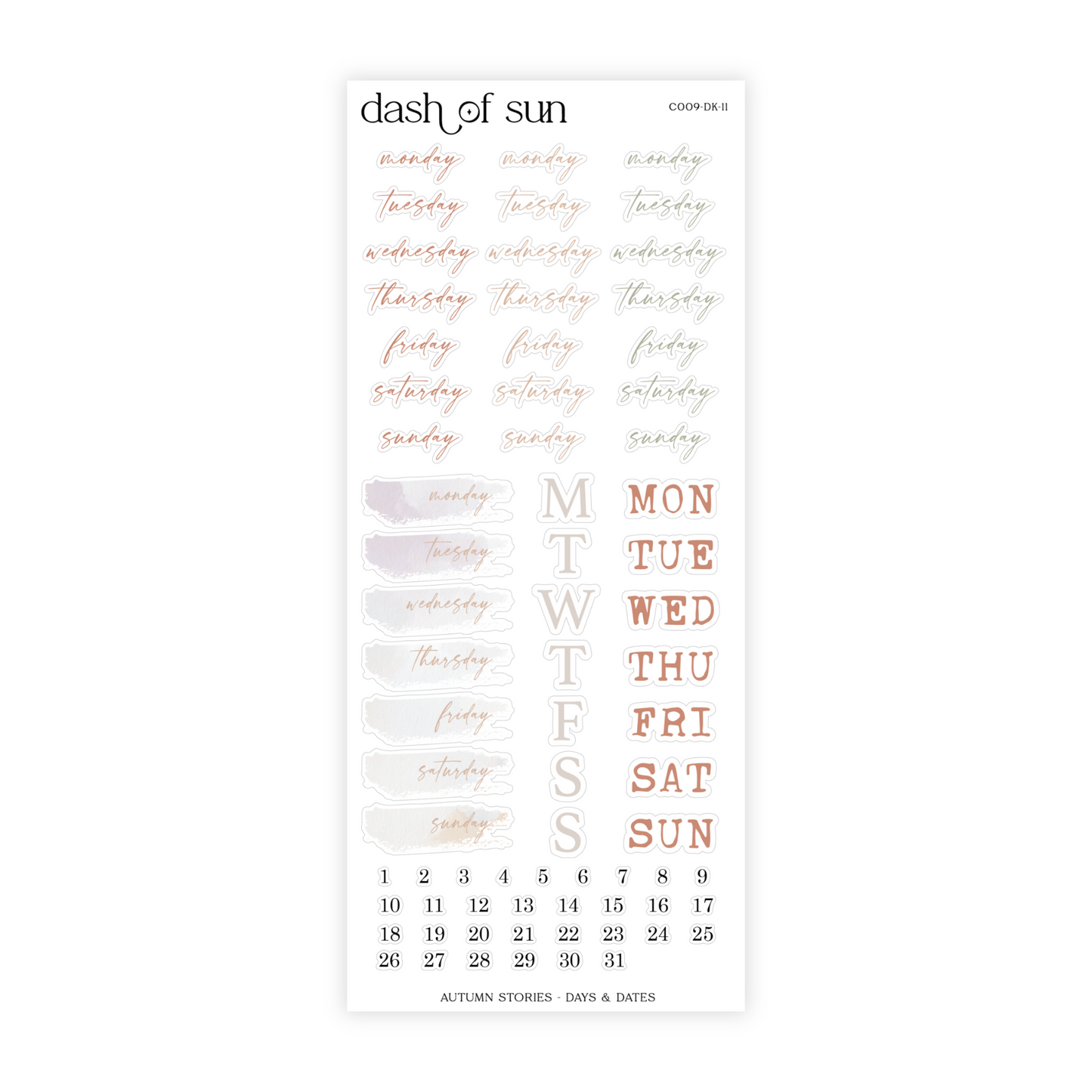 Autumn Stories | Decorative Sticker Kit