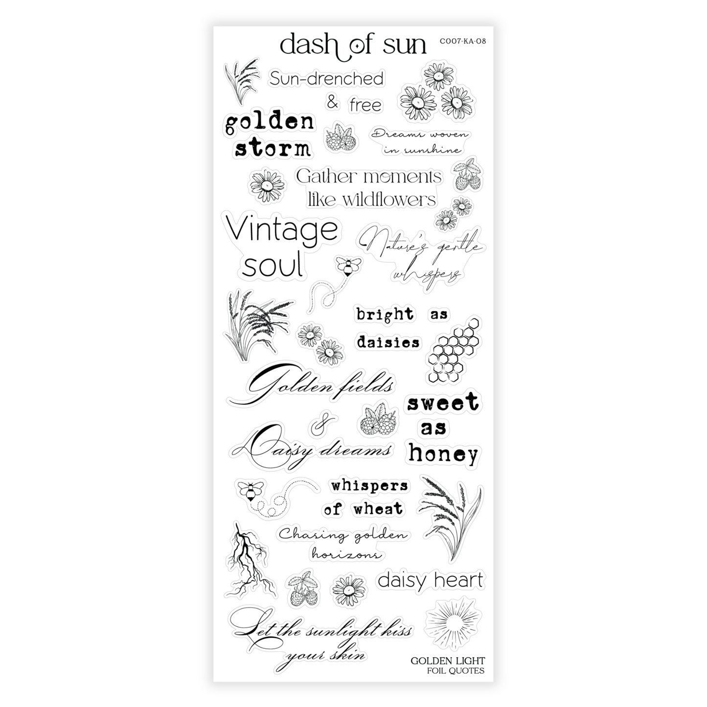 Golden Light | Foiled Quotes