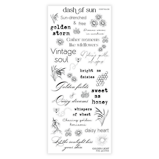 Golden Light | Foiled Quotes