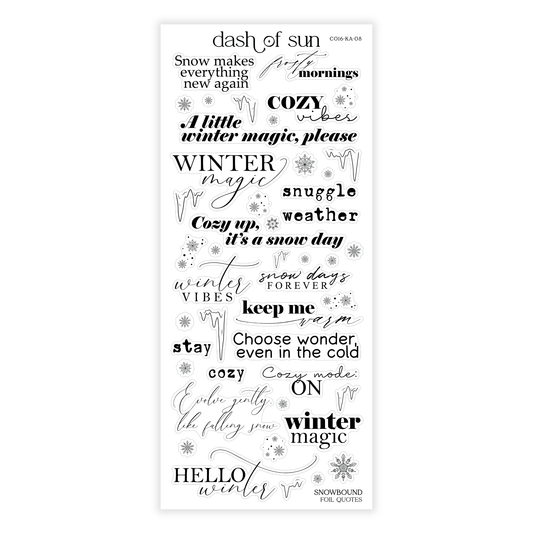 Snowbound | Foiled Quotes
