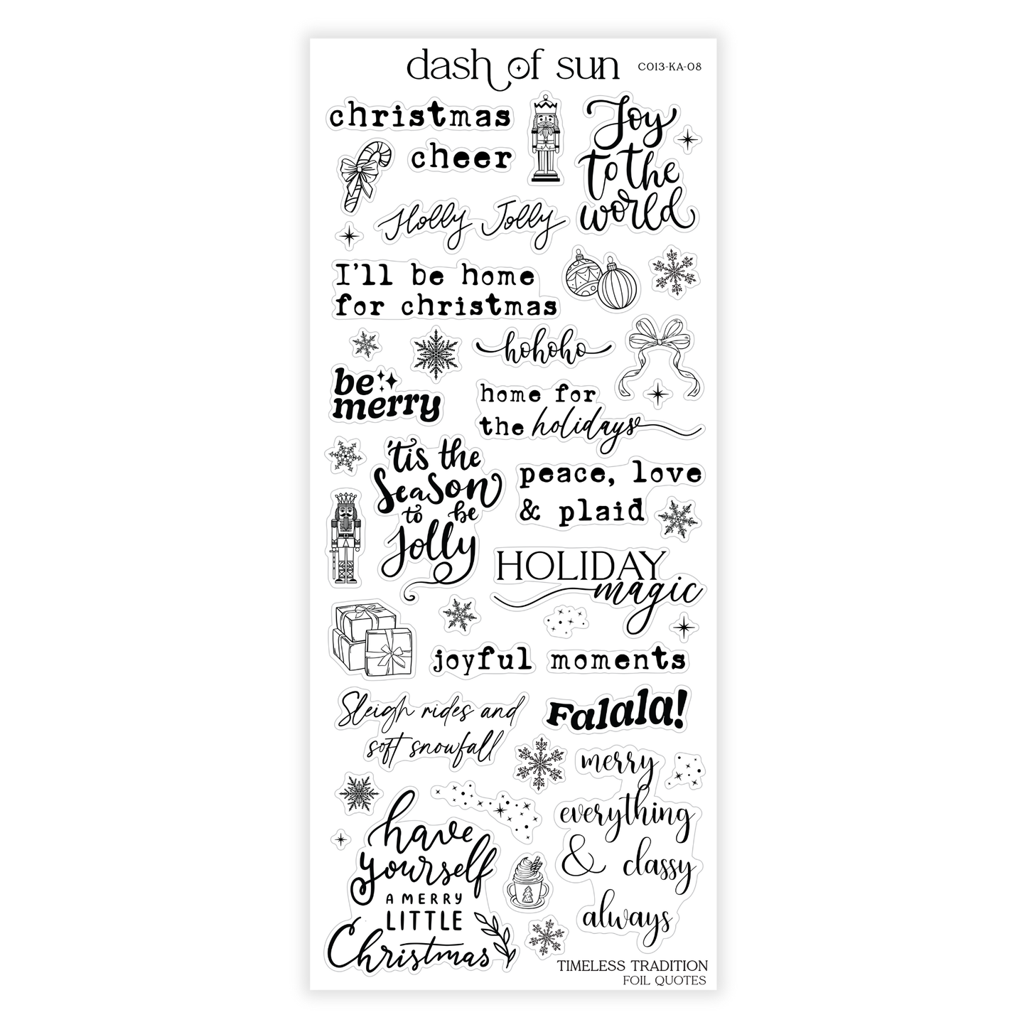 Timeless Tradition | Foiled Quotes