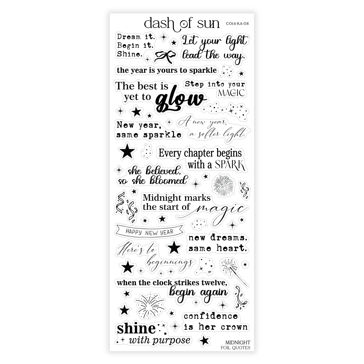 Midnight | Foiled Quotes