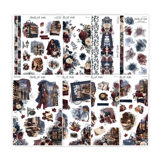 Moody Rain | Decorative Sticker Kit