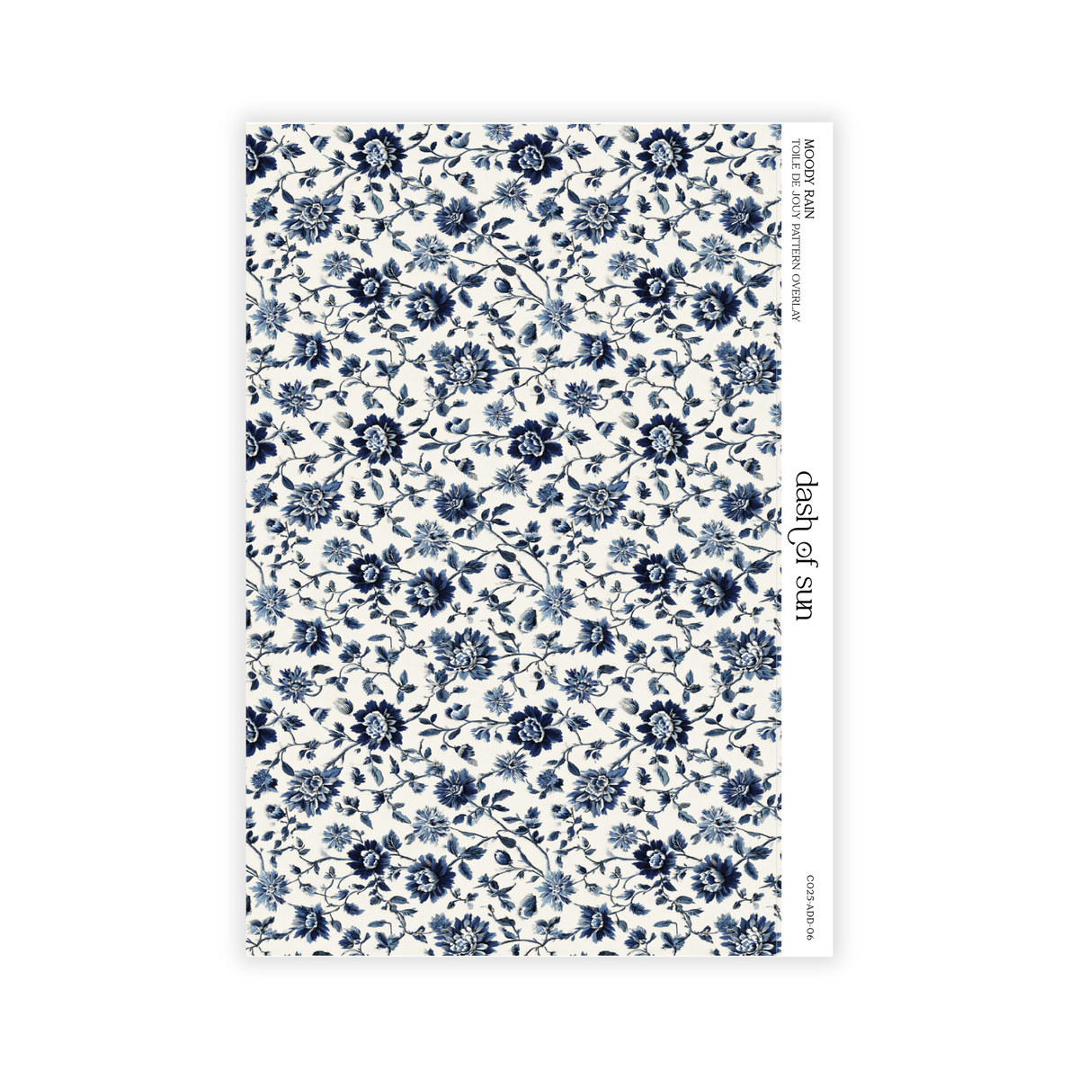 Moody Rain | Toile De Jouy Pattern Overlay
