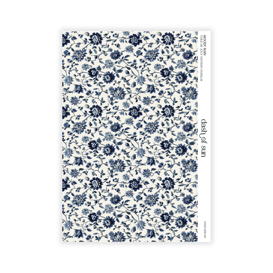 Moody Rain | Toile De Jouy Pattern Overlay