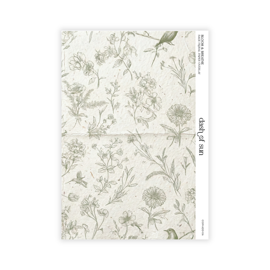 Bloom & Breathe | Sage Floral Overlay