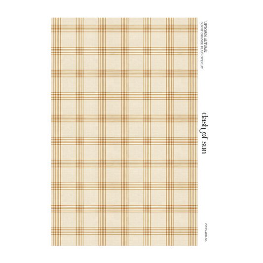 Uptown Autumn | Burnt Orange Plaid Overlay