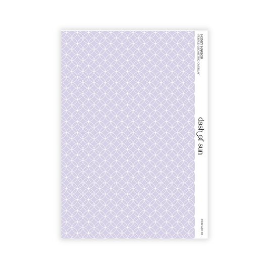Honey Harbor | Purple Geometric Overlay