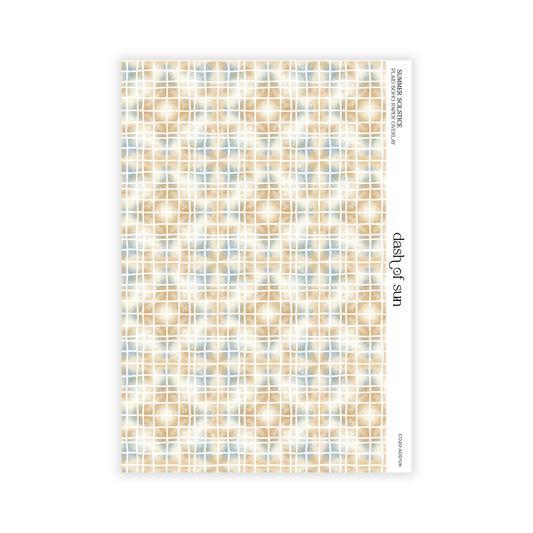 Summer Solstice | Boho Plaid Overlay