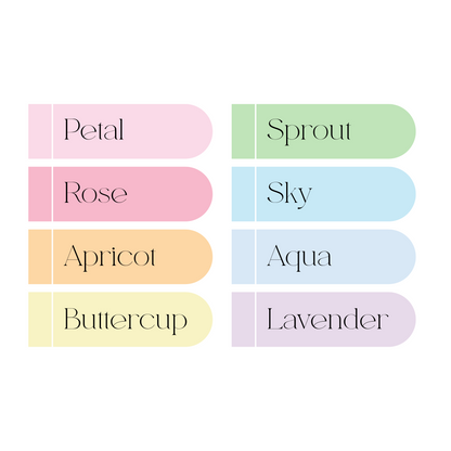 Alcohol Ink Swatches | Foiled Stickers | Spring Palette