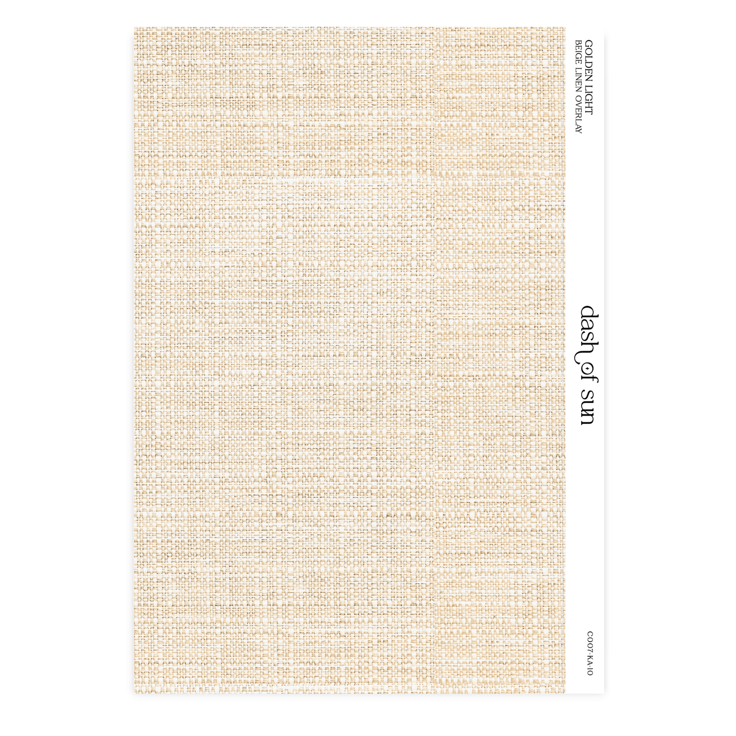 Golden Light | Beige Linen Overlay