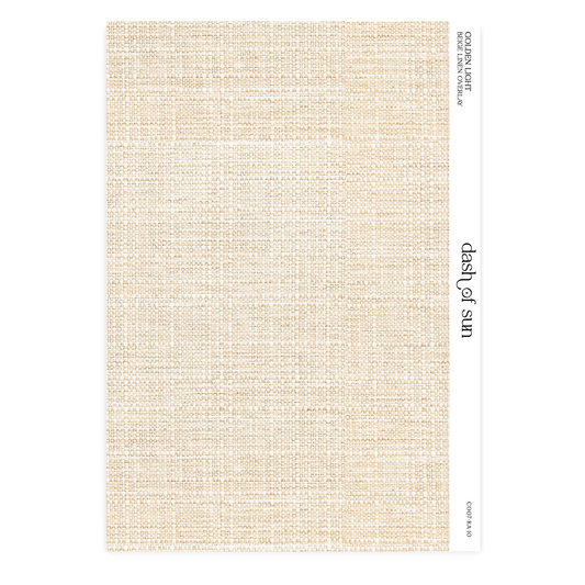 Golden Light | Beige Linen Overlay