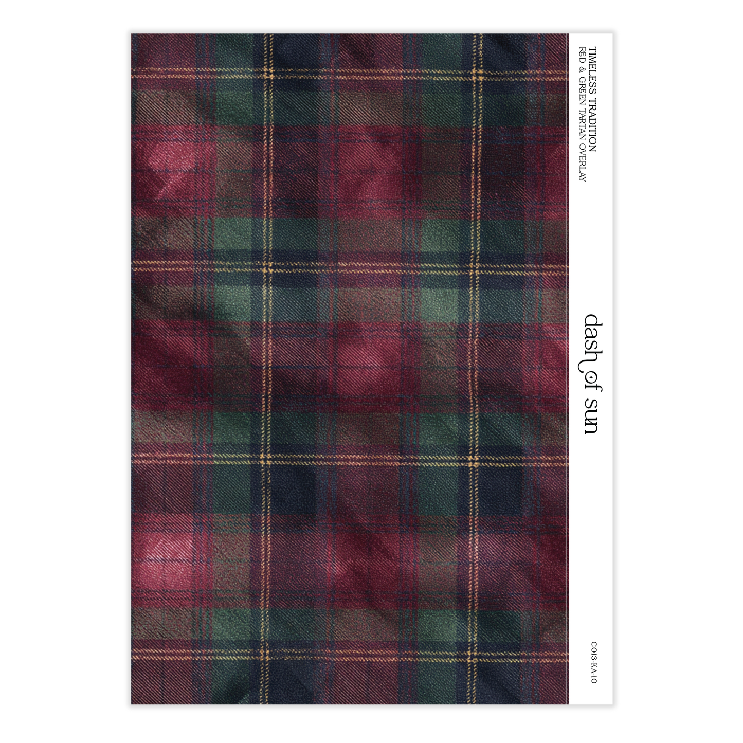 Timeless Tradition |  Red & Green Tartan Overlay