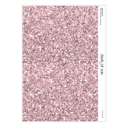 Midnight | Pink Glitter Overlay