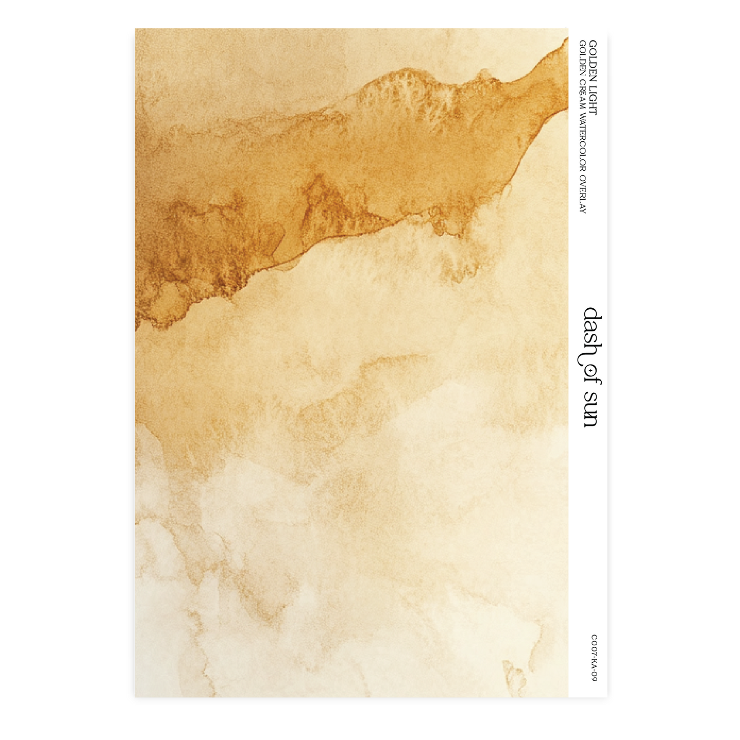 Golden Light | Golden Cream Watercolor Overlay