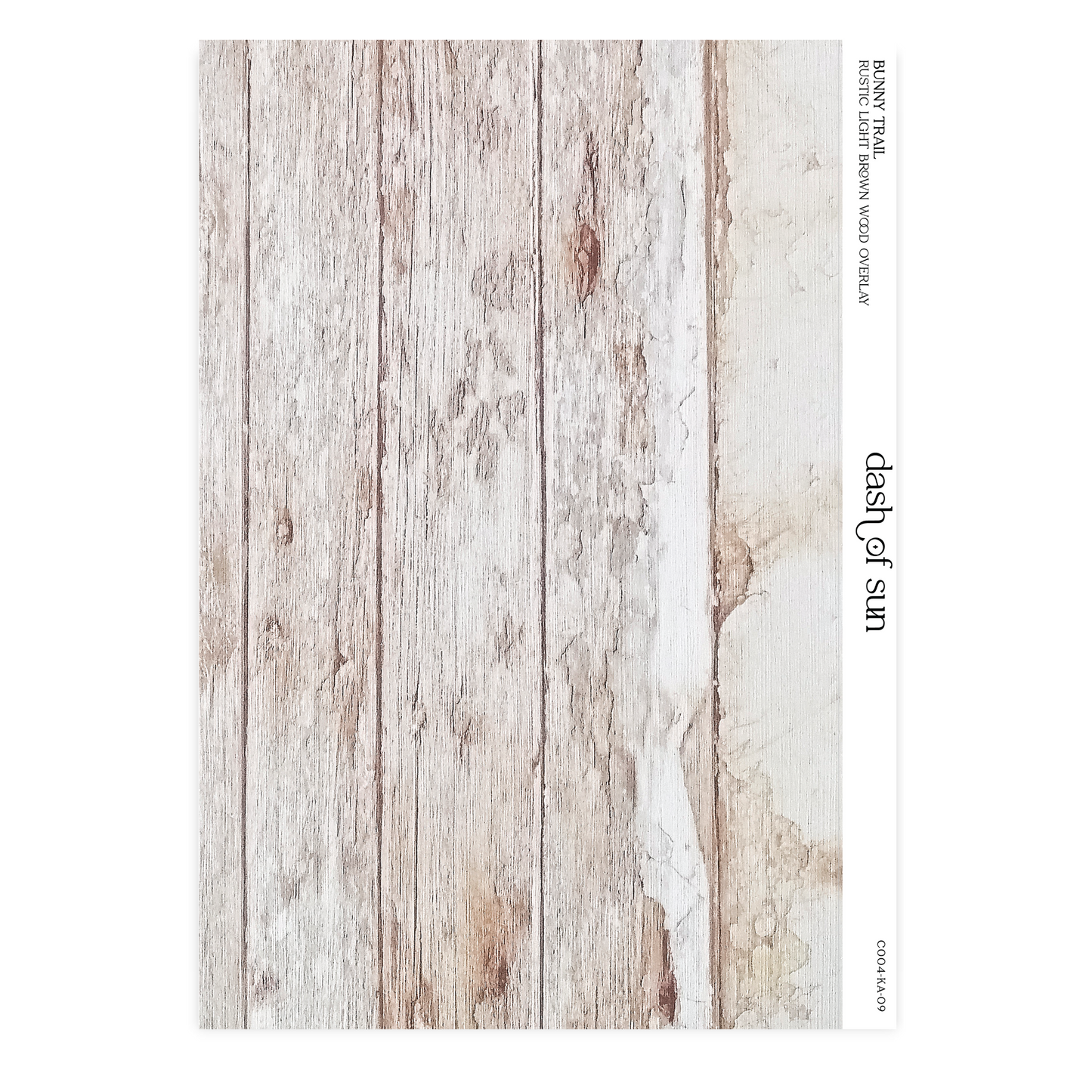 Bunny Trail |Rustic Light Brown Wood Overlay