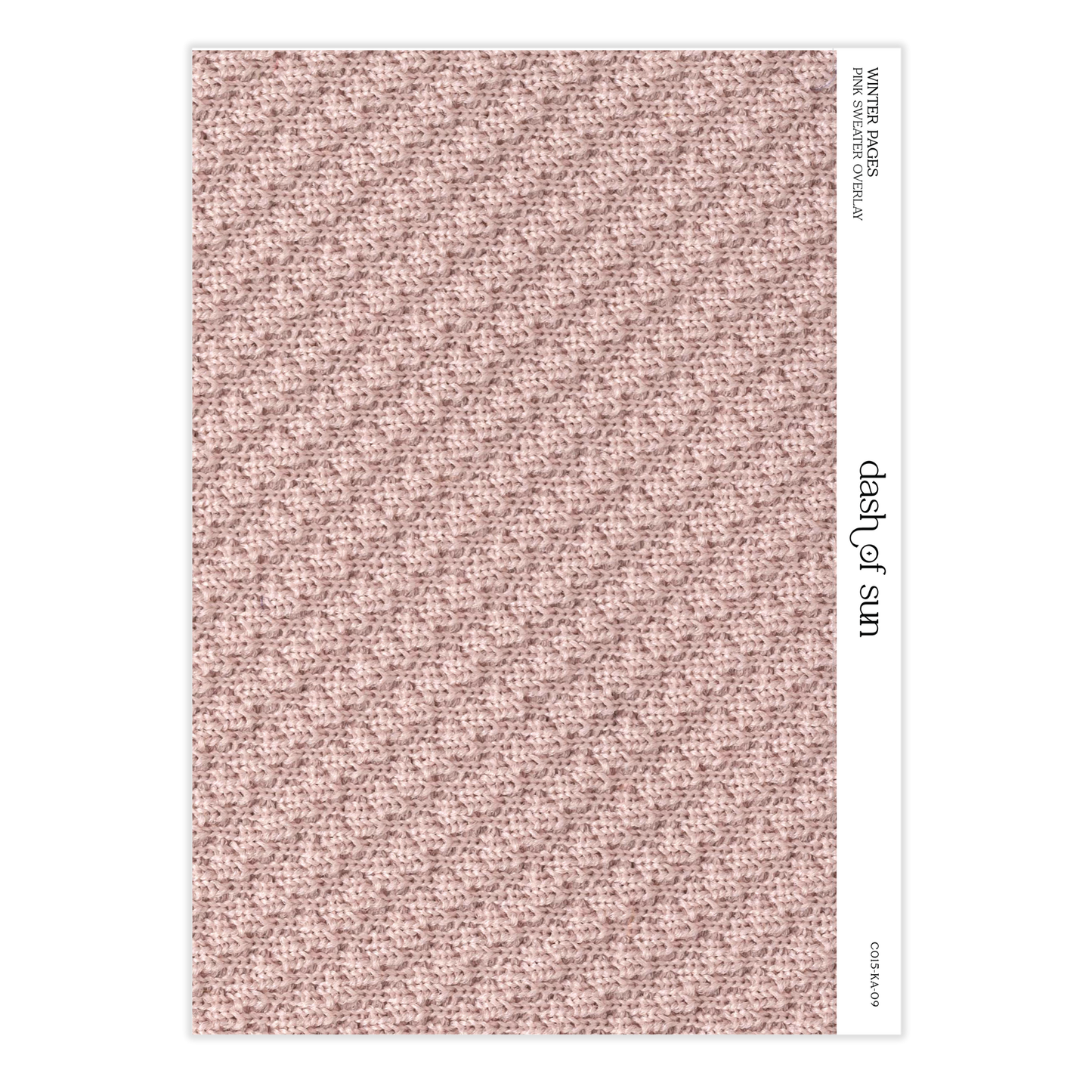 Winter Pages | Pink Sweater Overlay