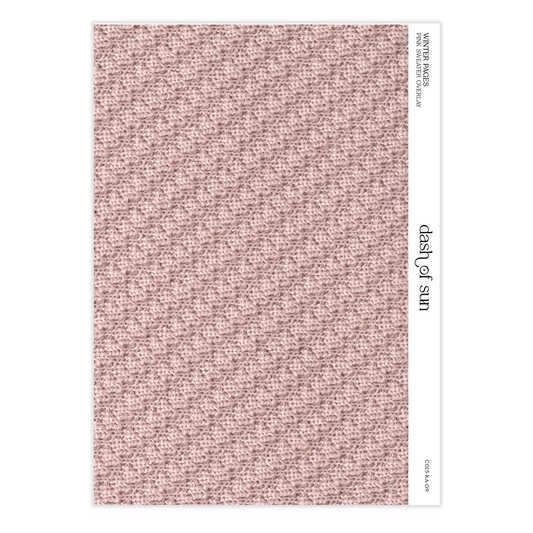 Winter Pages | Pink Sweater Overlay