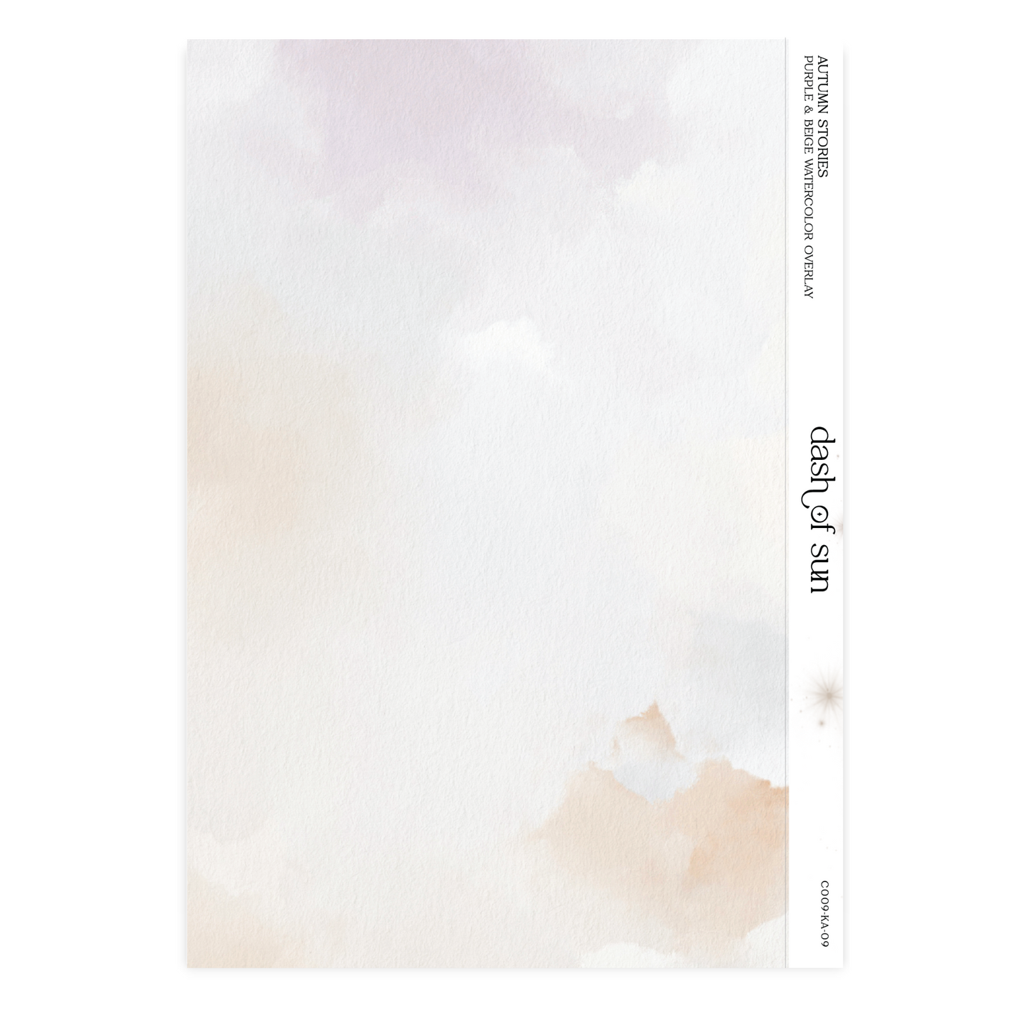 Autumn Stories | Purple & Beige Watercolor Overlay