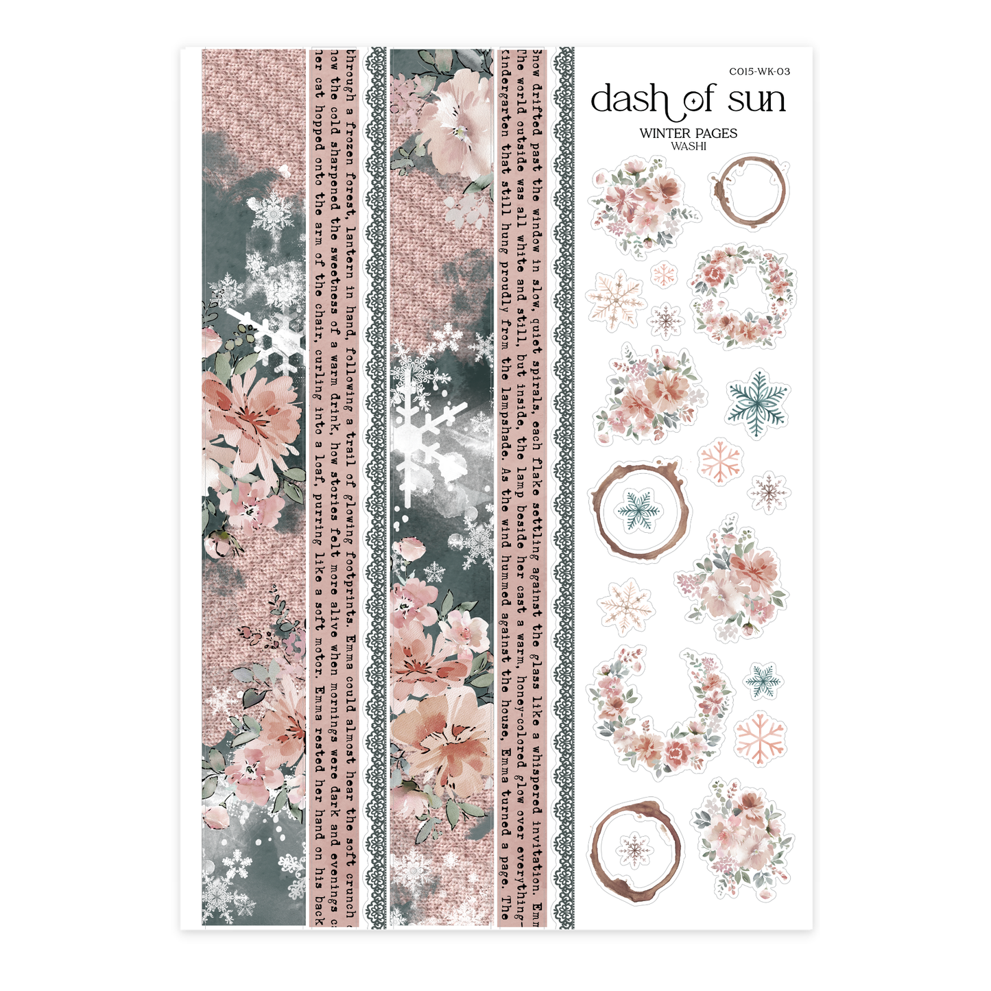 Winter Pages | Foiled Weekly Kit