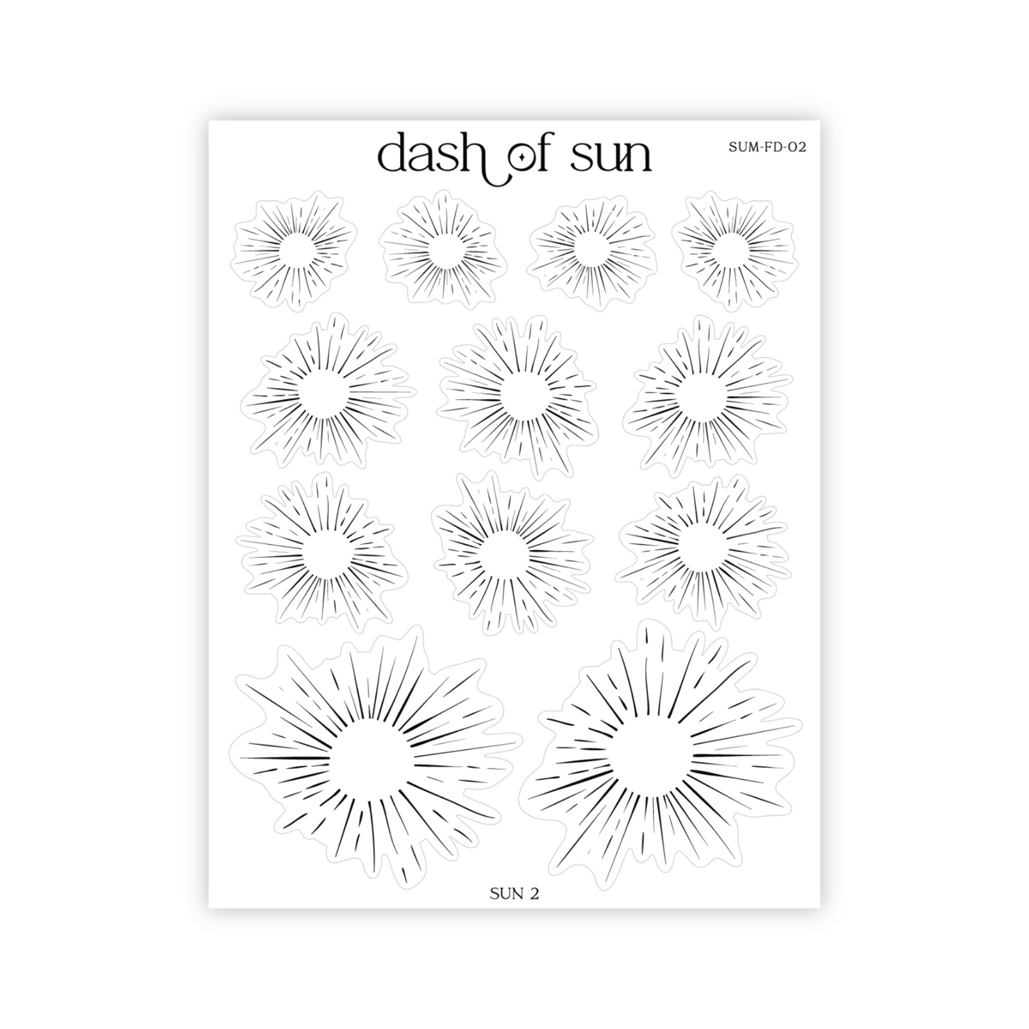 Sun 2 | Foiled Stickers