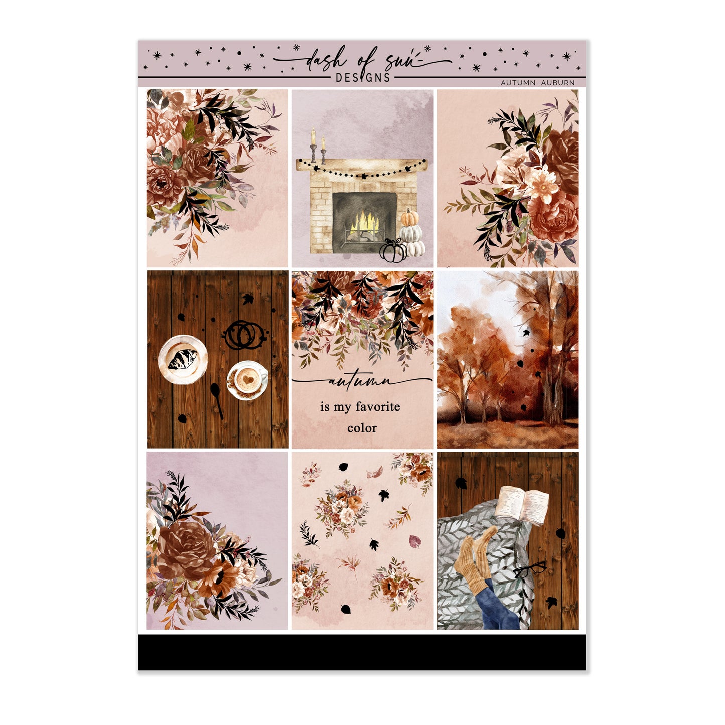 (CLEARANCE-OLD FORMAT) Autumn Auburn | Foiled Weekly Kit