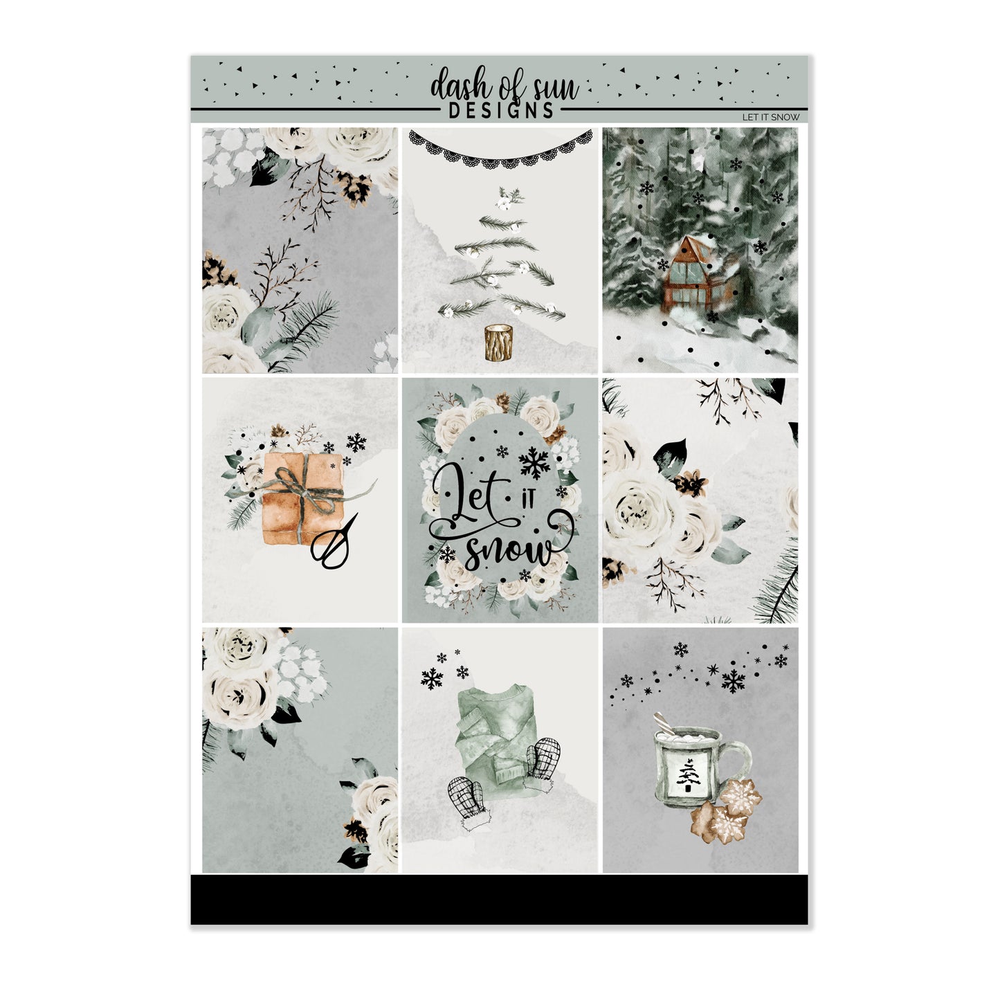 (CLEARANCE-OLD FORMAT) Let it Snow | Foiled Weekly Kit