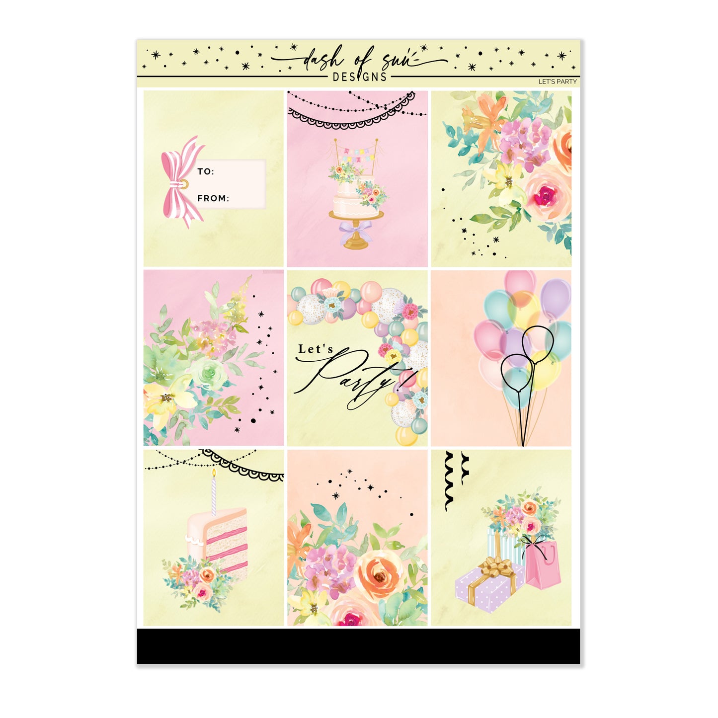 (CLEARANCE-OLD FORMAT) Let's Party | Foiled Weekly Kit