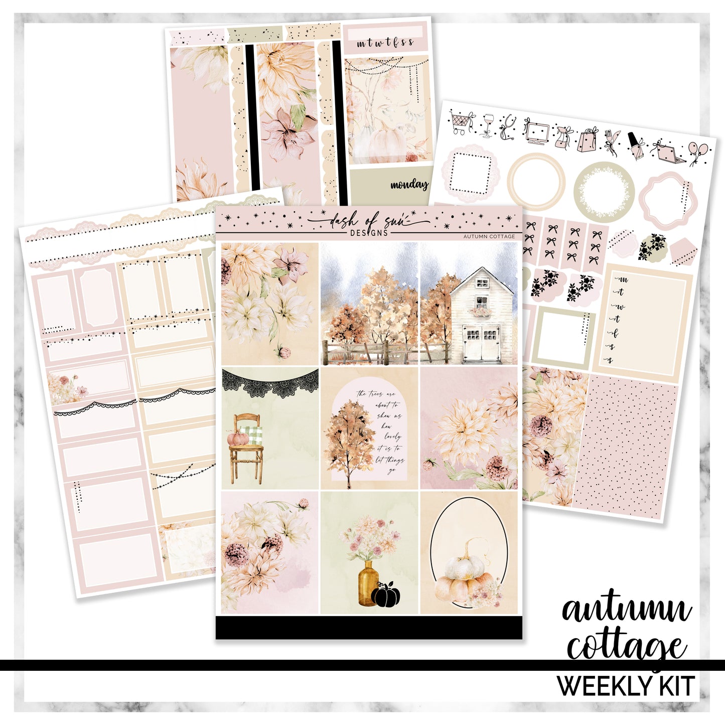 (CLEARANCE-OLD FORMAT) Autumn Cottage | Foiled Weekly Kit