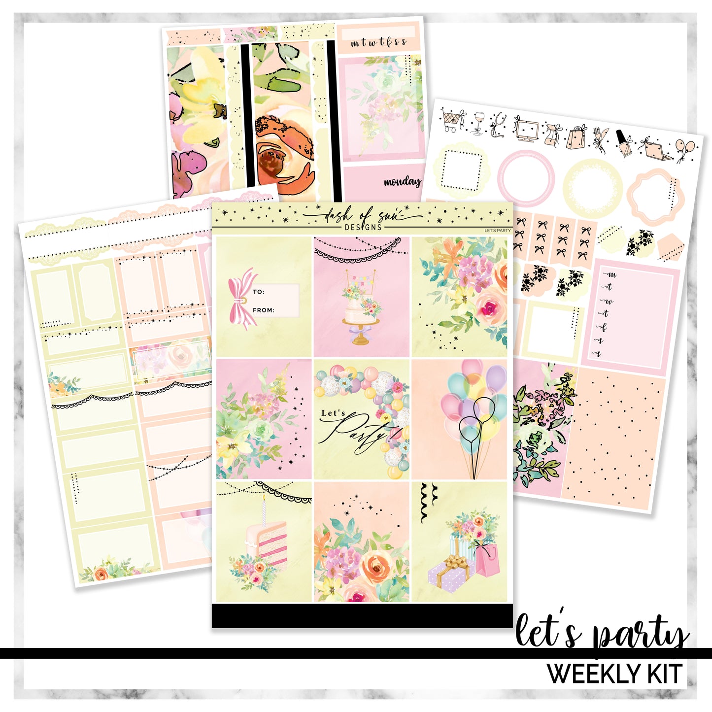 (CLEARANCE-OLD FORMAT) Let's Party | Foiled Weekly Kit