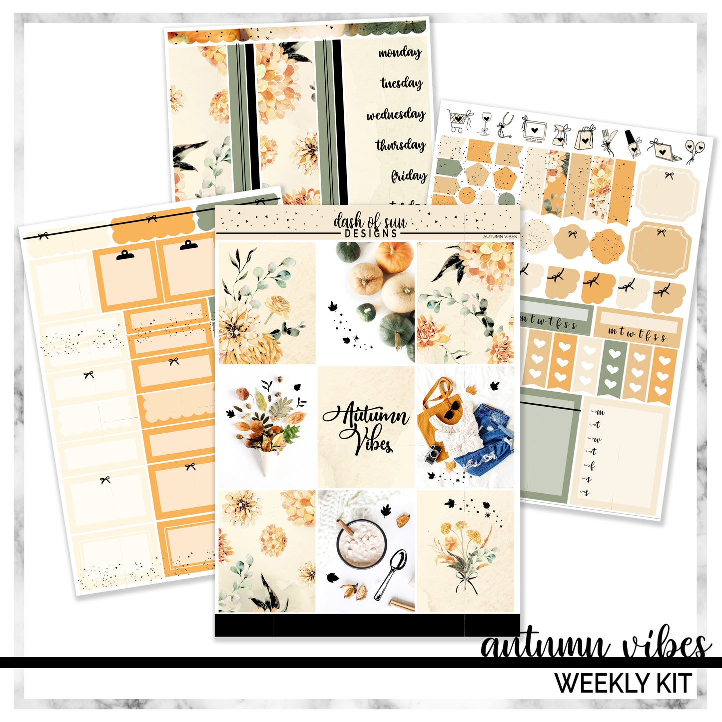 (CLEARANCE-OLD FORMAT) Autumn Vibes | Foiled Weekly Kit