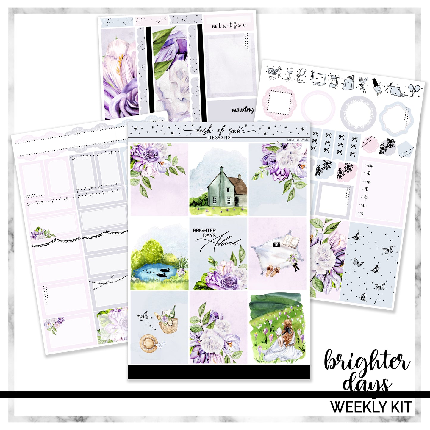(CLEARANCE-OLD FORMAT) Brighter Days | Foiled Weekly Kit