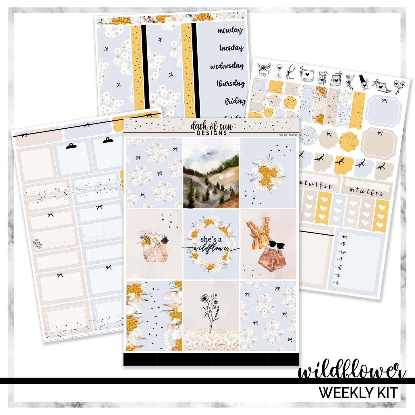 (CLEARANCE-OLD FORMAT) Wildflower | Foiled Weekly Kit