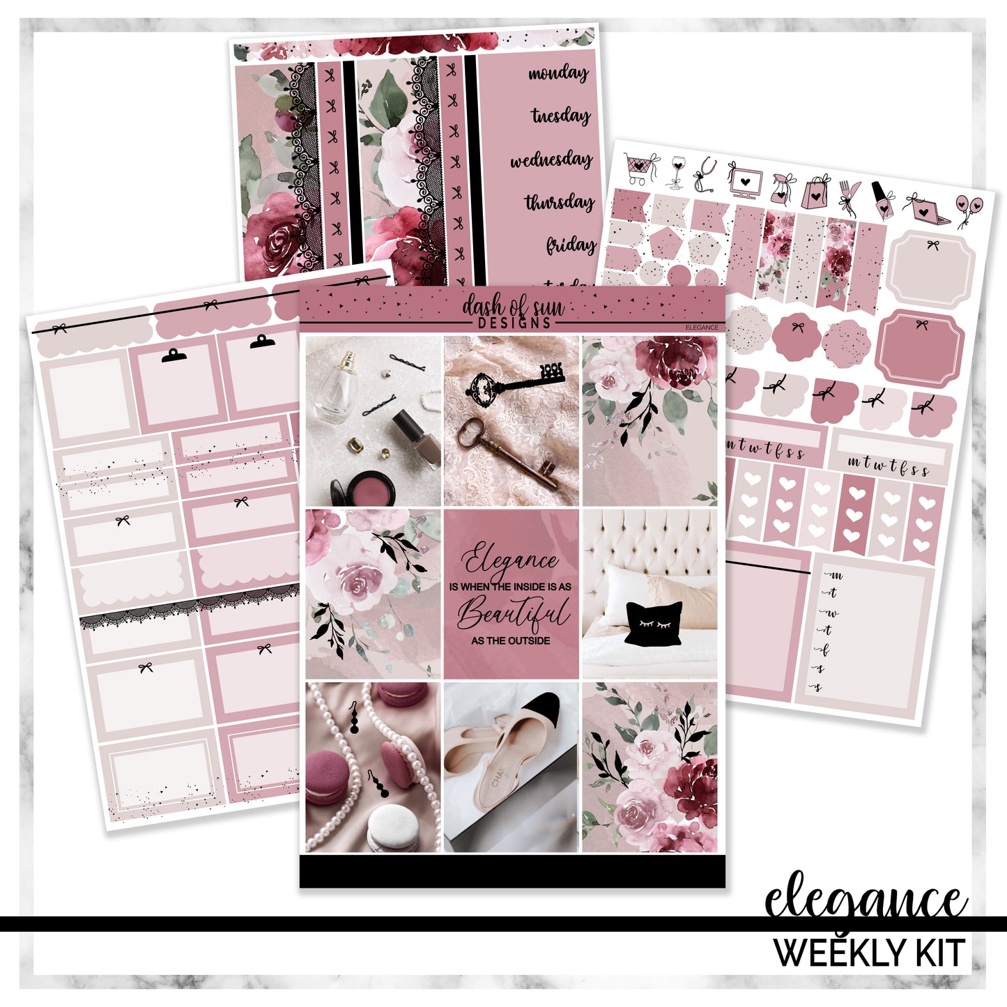 (CLEARANCE-OLD FORMAT) Elegance | Foiled Weekly Kit
